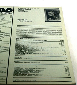 АРХИТЕКТУРА 4-5/1985 ГДАНЬСК ТИМБАРК КРАКОВ