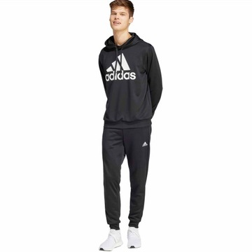 ADIDAS BASIC 3-STRIPES IP1610 BLUZA SPODNIE KOMPLET DRES MĘSKI CZARNY