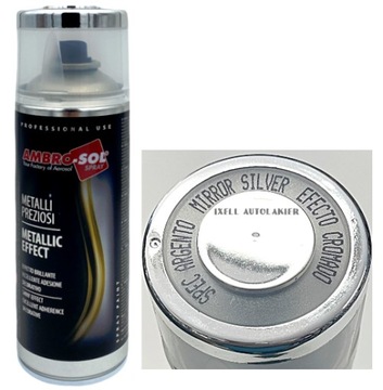 lakier spray efekt CHROM SREBRNY połysk 400 ml AMBROSOL jakość HQ 1390