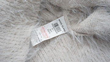 RIVER ISLAND sweter z włosem odkryte ramiona r 34