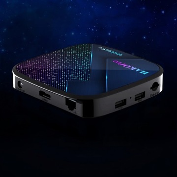 МЕНЮ РАЗЪЕМА МУЛЬТИМЕДИЙНОГО ПЛЕЕРА ANDROID TV SMART BOX 4K PL + ПУЛЬТ ДИСТАНЦИОННОГО УПРАВЛЕНИЯ