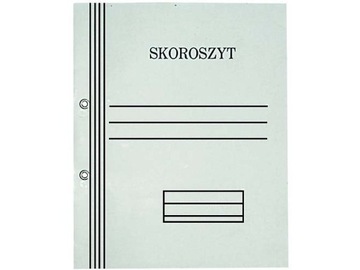 Skoroszyt oczkowy biały A4 pełny 300g KIEL-TECH