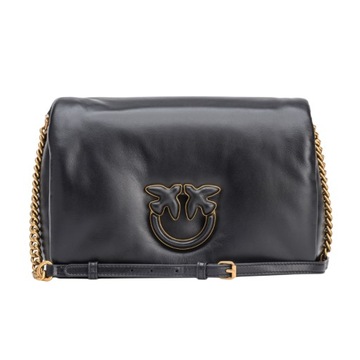 -10% PINKO TOREBKA SKÓRZANA LOVE CLICK CLASSIC PUFF