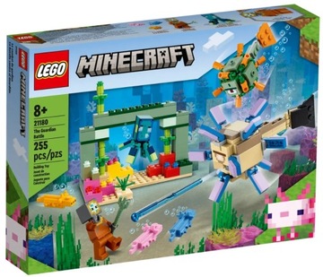 KLOCKI LEGO MINECRAFT 21180 WALKA ZE STRAŻNIKAMI