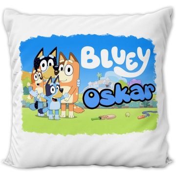 PODUSZKA BLUEY + IMIĘ PREZENT WZORY URODZINY ZAMEK