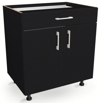 Szafka kuchenna z szufladą 85 cm CZARNA 82/85/52,1