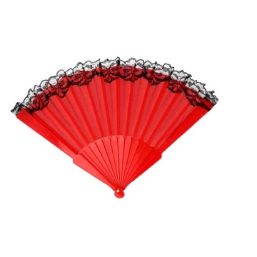 ВЕЕР С КРУЖЕВОМ, СКЛАДНОЙ ДЛЯ ЖАРКОГО ЛЕТА, ДЕКОРАТИВНЫЕ ИСПАНСКИЕ УЗОРЫ, ЦВЕТЫ