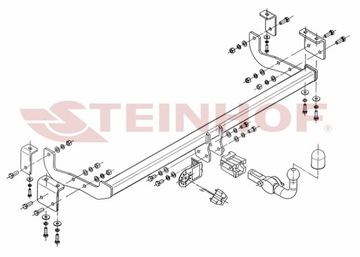 ODEPÍNACÍ ZAŘÍZENÍ(HÁK) TÁŽNÝ DO RENAULT KANGOO Z.E. 01.2008-04.2021 STEINHOF