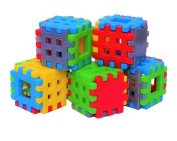 Вафли MEGA PAKA ADUSIE CUBE 7 цветов блоков 120 элементов