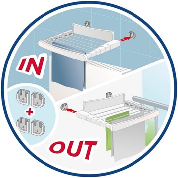 ТЕЛЕСКОПИЧЕСКАЯ СУШИЛКА ДЛЯ ОДЕЖДЫ VILEDA GENIUS 70