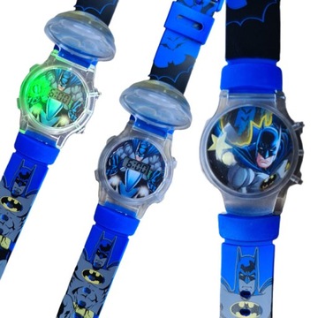 zegarek BATMAN elektroniczny PODŚWIETLENIE LED dla chłopca dzieci dziecka