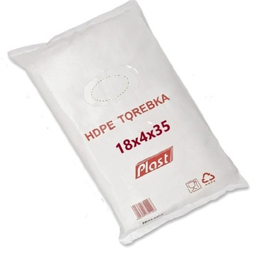 Torebki woreczki Foliowe HDPE 18x4x35 18x35 800szt