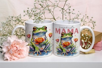 КРУЖКА-ПОДУШКА НА ДЕНЬ МАТЕРИ ПОДАРОК ​​МАТЕРИНЕ ЛЯГУШКА МАТЕРИНСКАЯ ЛЯГУШКА - ПРЕМИУМ -