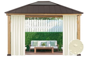 ZASŁONA OGRODOWA WODOODPORNA 155x260cm TARASOWA BALKONOWA DO OGRODU WERANDY