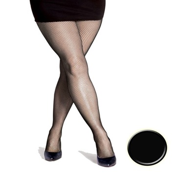 Rajstopy kabaretki Cabaret Plus Size duże 7-8 Nero