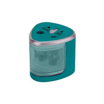 Точилка электрическая, двойной контейнер, STRIGO PINK