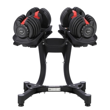 ZESTAW HANTLI REGULOWANYCH 2 x 24 KG + STOJAK UNDERFIT