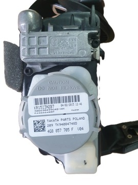 PAS BEZPIECZEŃSTWA LEWY PRZEDNI AUDI A6 C7 4G8857705F
