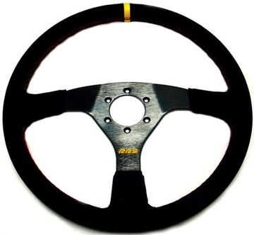 RRS 3R, плоский раллийный руль, 380 мм, замша, kjs