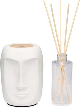 PAŁECZKI ZAPACHOWE DYFUZOR ELEGANCKI DESIGN CZARNA TWARZ BIAŁA SANTAL