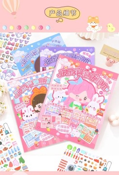 Наклейки Kuromi My Melody Cinnamoroll Hellokitty, милый студент, счастливый пузырь