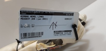 PEUGEOT 208 II 19- ZÁVĚS VZDUCHOVÁ AIRBAG LEVÝ