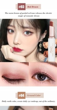 2 в 1 двухцветные блестящие тени для век