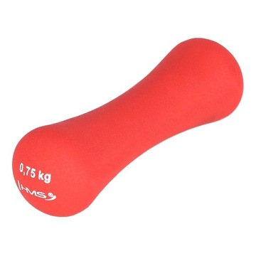 CIĘŻAREK ŻELIWNY POKRYTY NEOPRENEM 0.75 KG HMS TRENINGOWY FITNESS AEROBIK