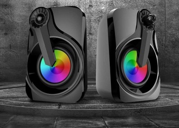 КОМПЬЮТЕРНЫЕ ДИНАМИКИ HEANTTV 2x3 Вт LED RGB USB