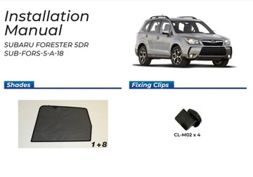 Боковые шторки Subaru Forester 2014-18, накладки на шторки