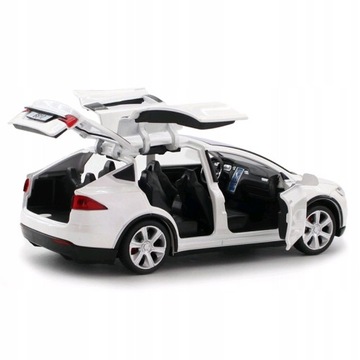 Детский автомобиль МОДЕЛЬ TESLA X 1:32 премиум