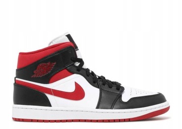 NIKE AIR JORDAN 1 MID 554724-122 Black Gym Red 43