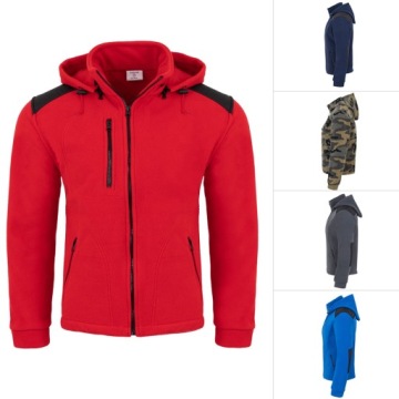 CIEPŁY POLAR Z KAPTUREM BLUZA MĘSKA r.L