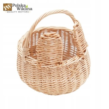 ПАСХАЛЬНАЯ КОРЗИНКА, МИШКА, ПЛЕТЕННАЯ КОРЗИНА С УШАМИ ДЛЯ ПОКОЛЕНИЯ, 15 СМ НАТУРАЛЬНЫЙ