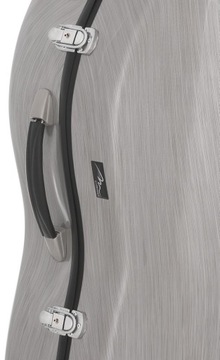 Футляр для виолончели 4/4 M-корпус с эффектом стали, серебро