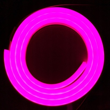 Neon FLEX 12 LED 12V Wąż ŚWIETLN 10cm IP65 Różowy