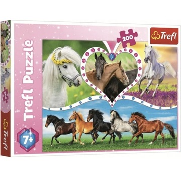 Puzzle tradycyjne 200 Piękne konie Trefl