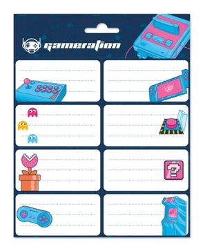 Naklejki na zeszyt zestaw Gamer One More Life