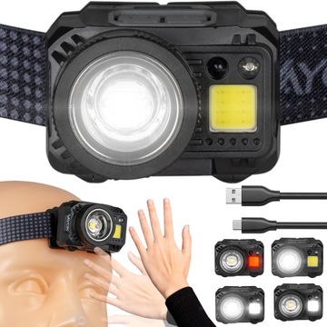 MOCNA LATARKA LED ZOOM CZOŁOWA CZOŁÓWKA WODOODPORNA