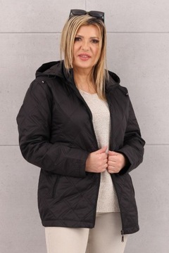 КУРТКА СТЕГАНАЯ ПЕРЕХОДНАЯ СВОБОДНАЯ ЖЕНСКАЯ С КАПЮШОНОМ, СТЕГАНЫЕ РАЗМЕРЫ