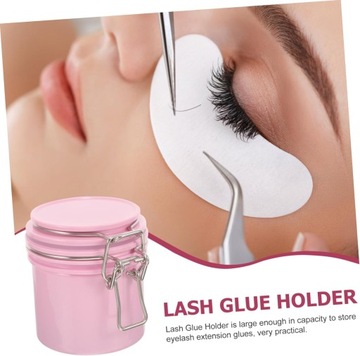 2 шт., банка с уплотнением для клея, контейнер для клея для ресниц, контейнер для клея