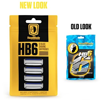 HEADBLADE HB6 Бритвенные насадки 6 лезвий - 4 шт.