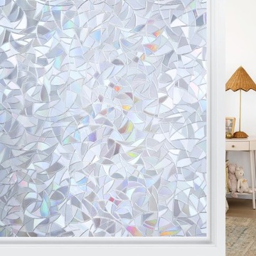 FOLIA OKIENNA WITRAŻOWA DEKORACYJNA TĘCZOWA CHRONIĄCA PRYWATNOŚĆ 45*100cm