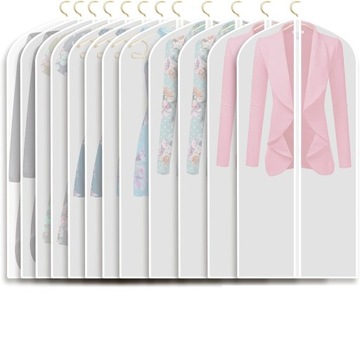 12 чехлов для одежды КОСТЮМ-РУБАШКА 60х100см