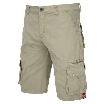 Spodenki Alpha Industries Short 136250 Piaskowe 34