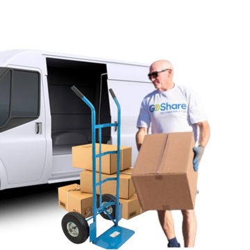 Складская ручная тележка 200кг, пневматические шины