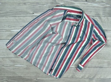 RALPH LAUREN Custom Fit Koszula w Paski / M