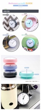 Водонепроницаемые кухонные часы для ванной комнаты на присоске