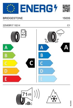 1x BRIDGESTONE 225/65R17 102H Blizzak LM005 зима