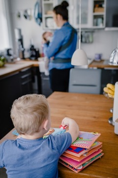 Książeczka Sensoryczna Mała, Quiet Book, Montessori - Pojazdy